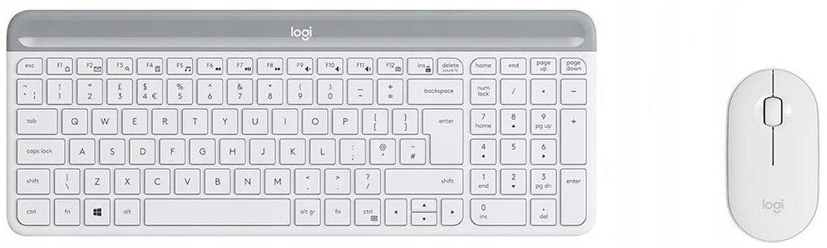 Set LOGITECH MK470 Slim Wireless Keyboard type membrane