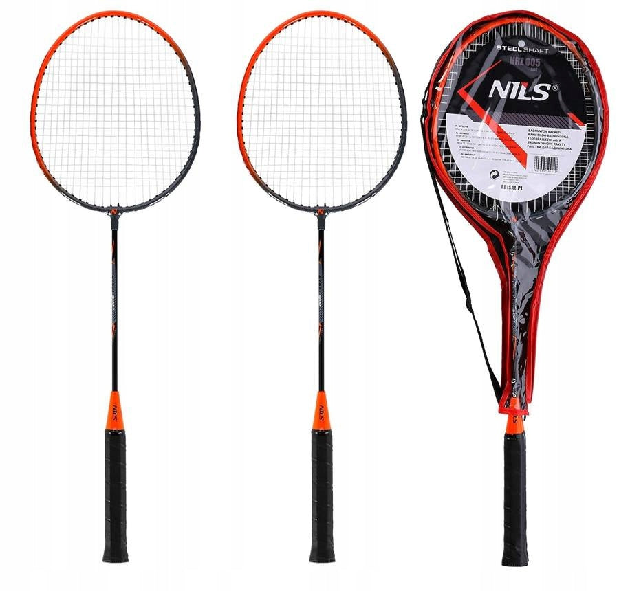 Set of 2 Badminton Recreational Game Rockets for Beginners NILS Packaging status original