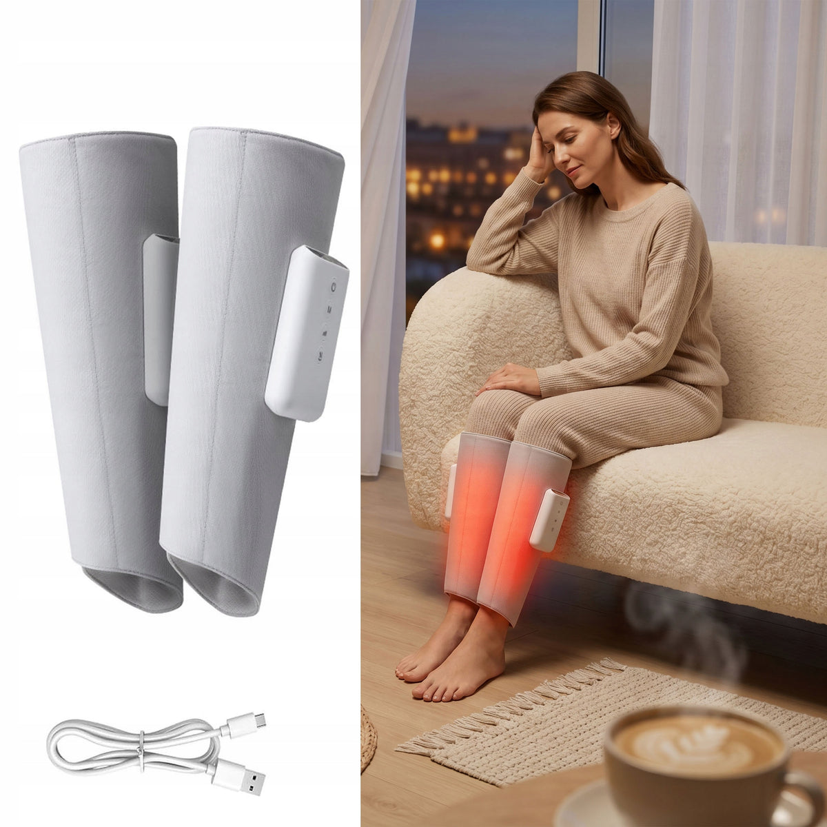 Set of 2 Pneumatic Massagers for Lymphatic Drainage on Brand no brand