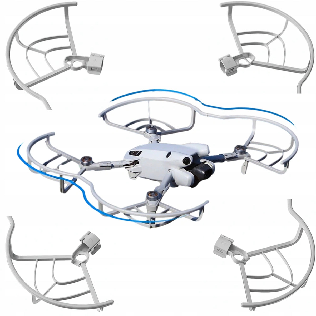 Set of Propeller Protection Covers for DJI Mini 4 Pro Drone - 4 Pieces