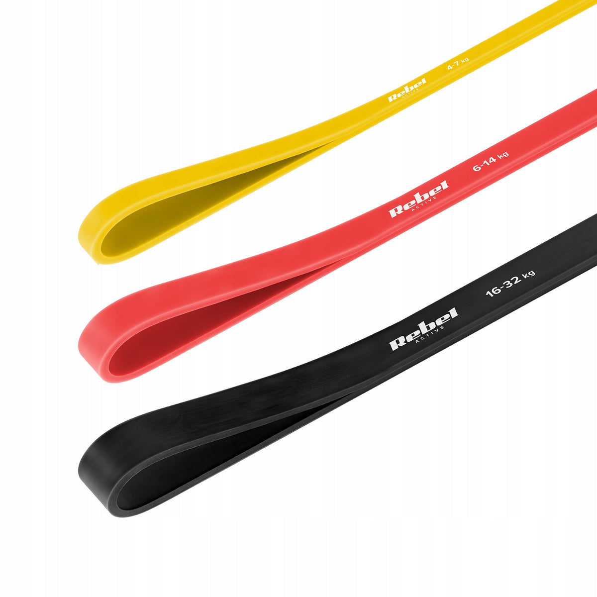 Set of exercise rubbers TPE Power Band PT-S3 4-32 kg 3 rubber TPE Rebel Manufacturer code RBA-3001-S3