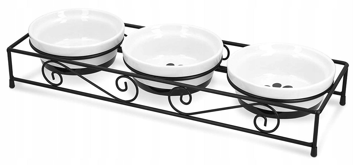 Set of three ceramic feeding bowls 320 ml