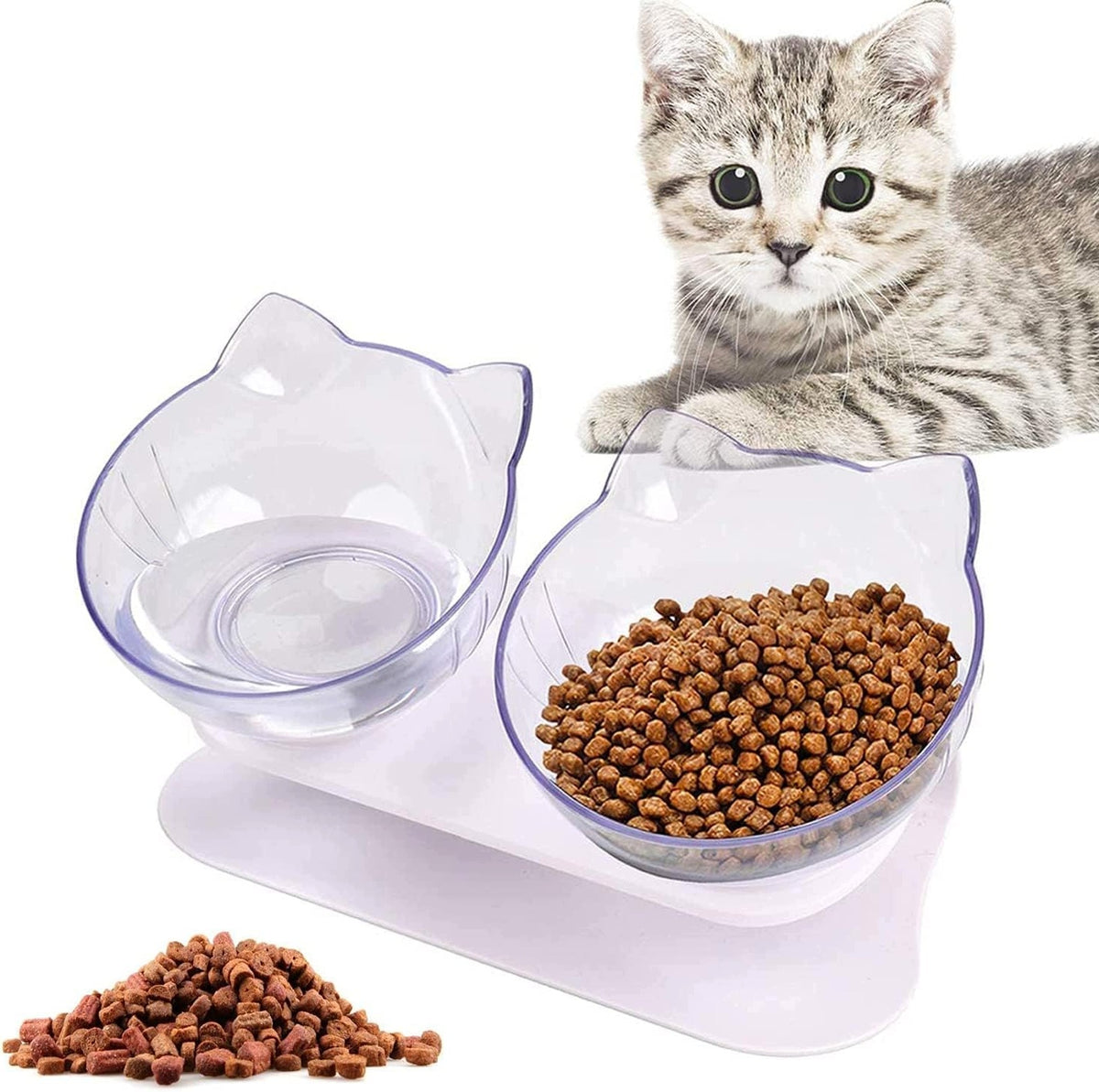 Set of two feeding bowls PetDesign plastic 473 ml