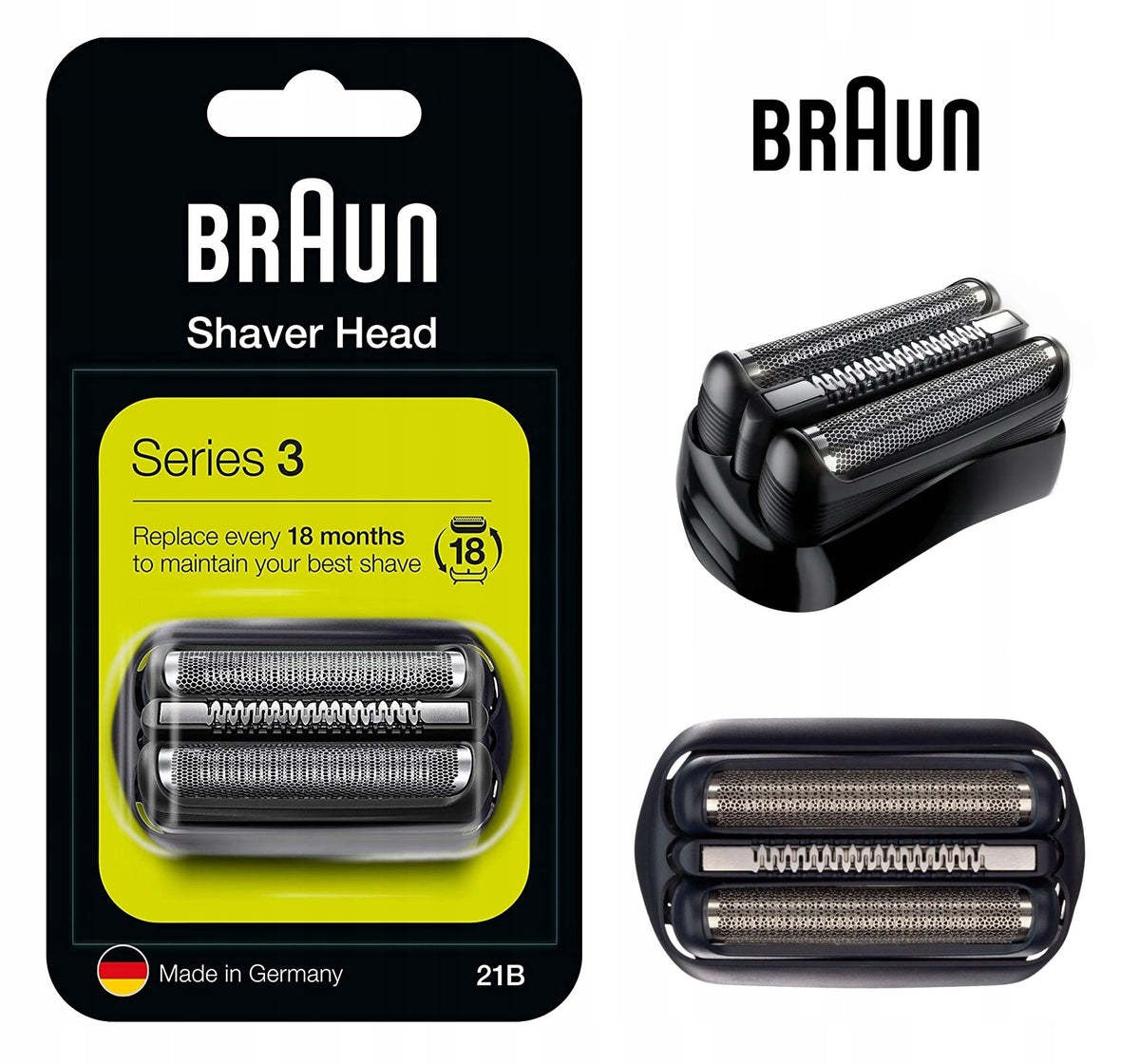 Shaver BRAUN FOIL AND BLADE BLOCK 21B SERIES 3