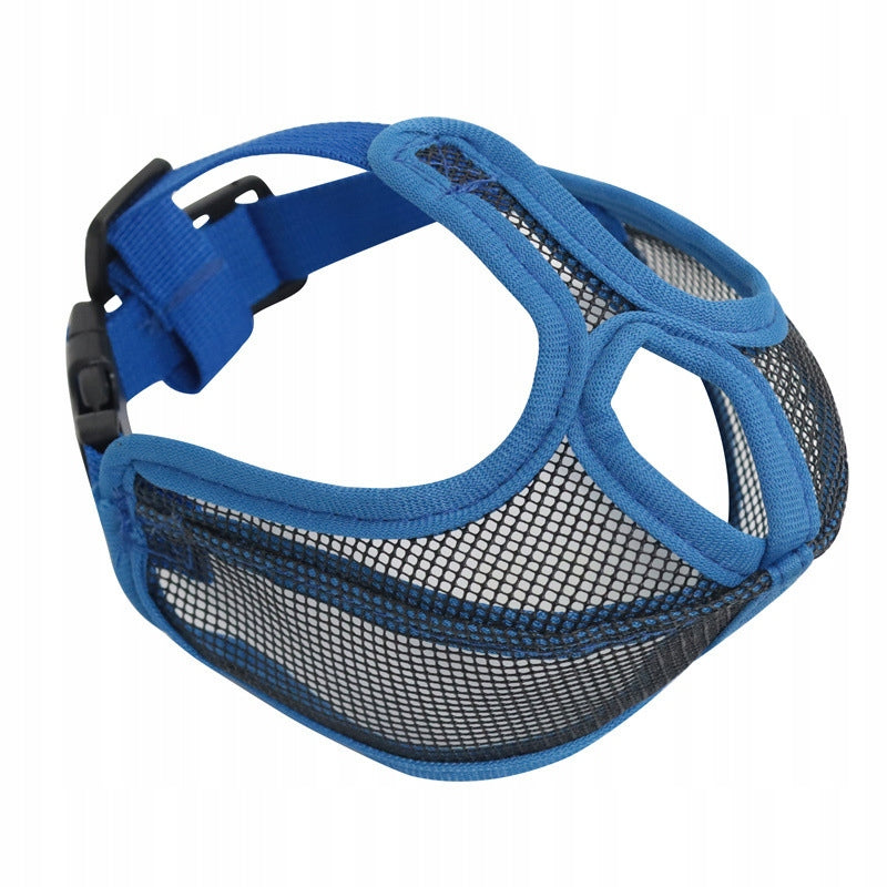 Short muzzle bulldog pug muzzle Blue S Brand no brand