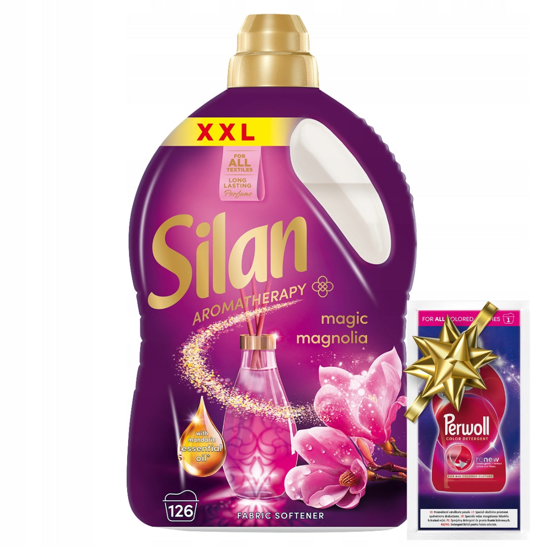 Silan Fabric Rinsing Liquid Magnolia 2,7L 126 washes + Freebie