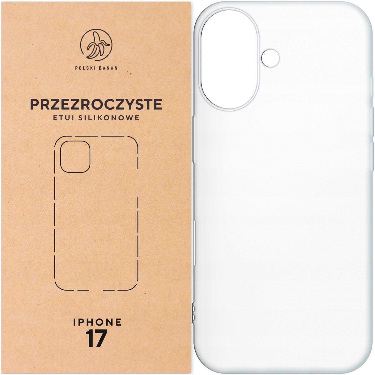 Silicone Case Transparent for Apple iPhone 17