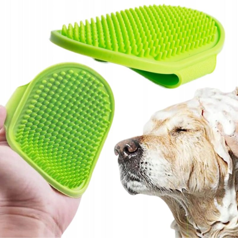 Silicone Dog Bathing Brush Adjustable Comb