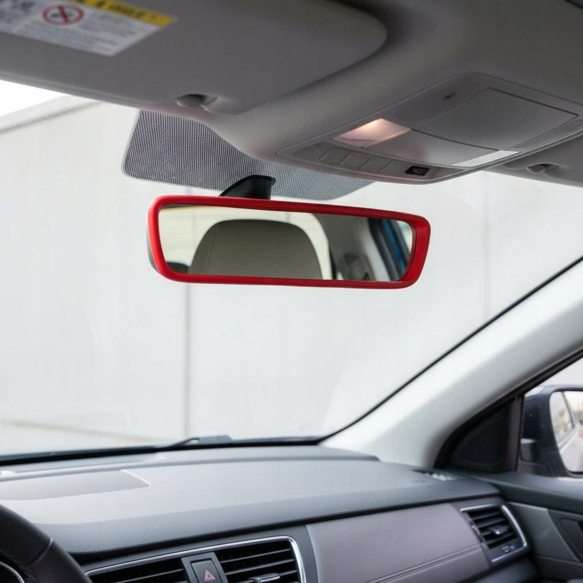Silicone Rearview Mirror Exact Fit Silicone Rearview Mirror Frame Easy Red Packaging status original