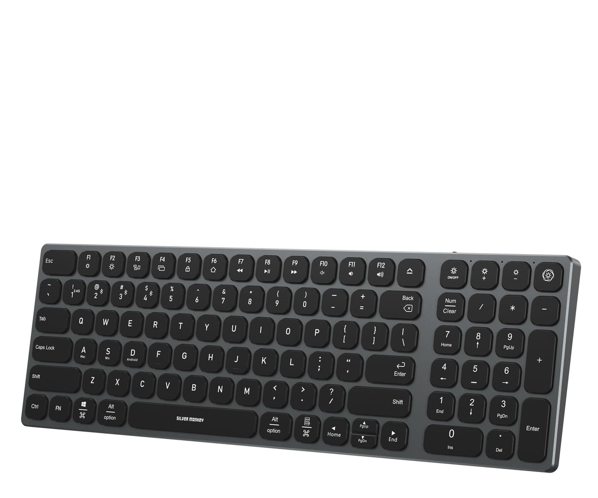 Silver Monkey Alu Keys Mini Premium Backlight Wireless Keyboard