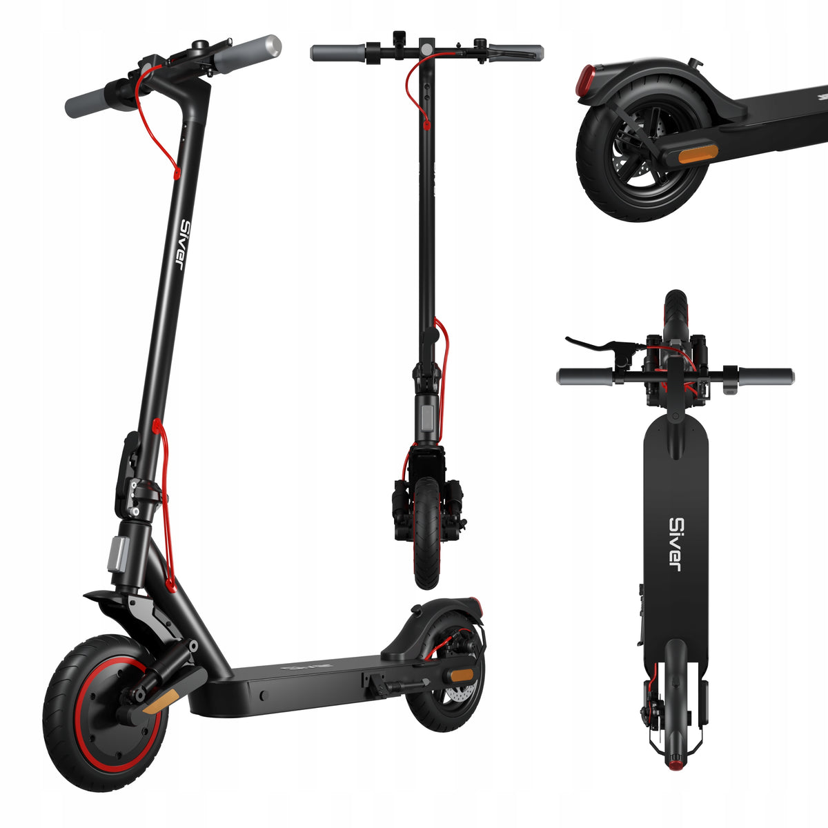 Siver 10 Lite 2025 Stylish Scooter 700W with Indicators Shock Absorption