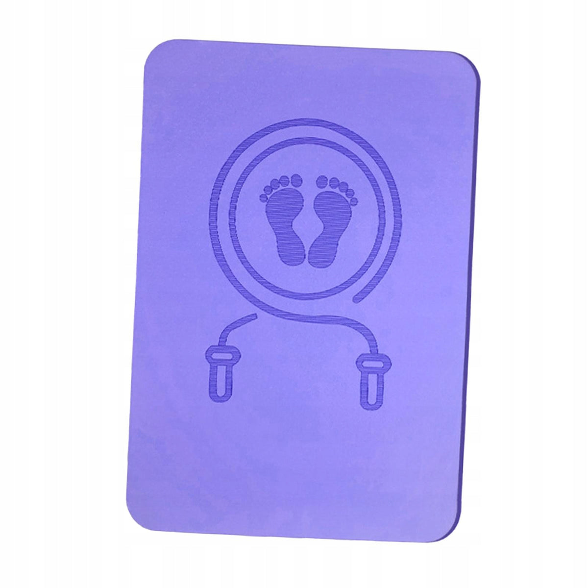 Skipping Rope Pad Rectangle Workout Mat Shock Absorption Non Slip Purple