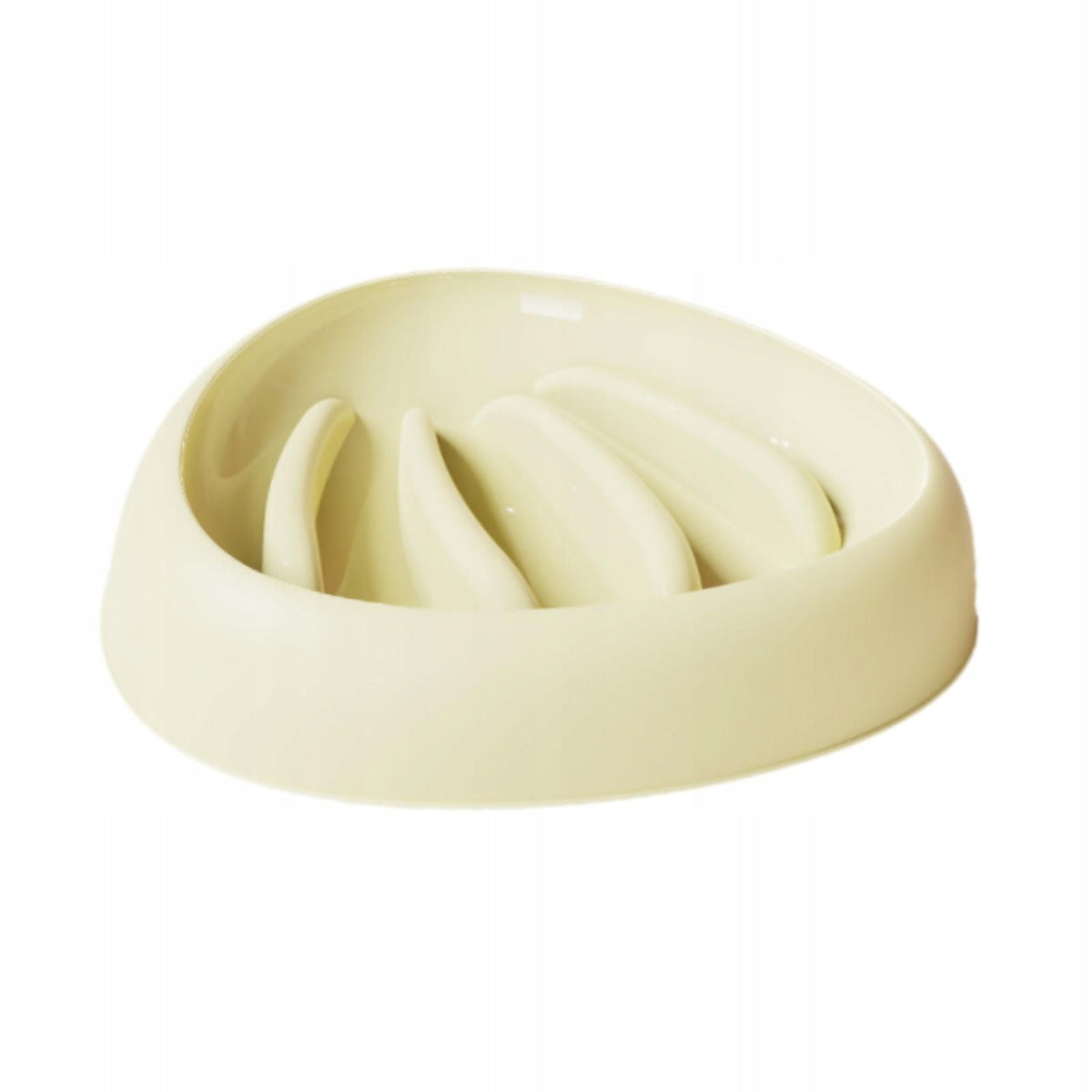 Slow Feeder Interactive Bite Resistant Slow Down Eating Portable Pet Yellow Packaging status original