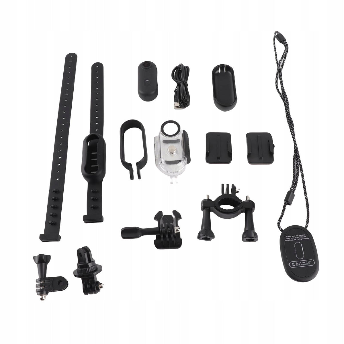 Small Sports Camera, HD 1080P Pet Collar Camera With Clip Back