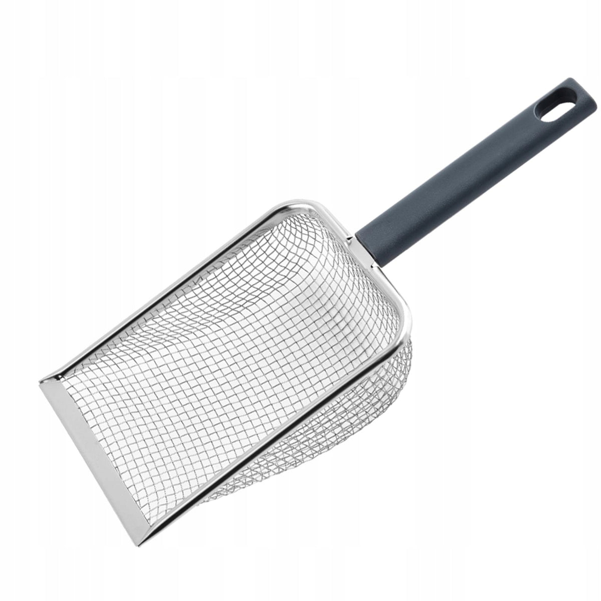 Small Stainless Steel Cats Litter Scooper Cleaning Tool Sand Spade 8 Mesh