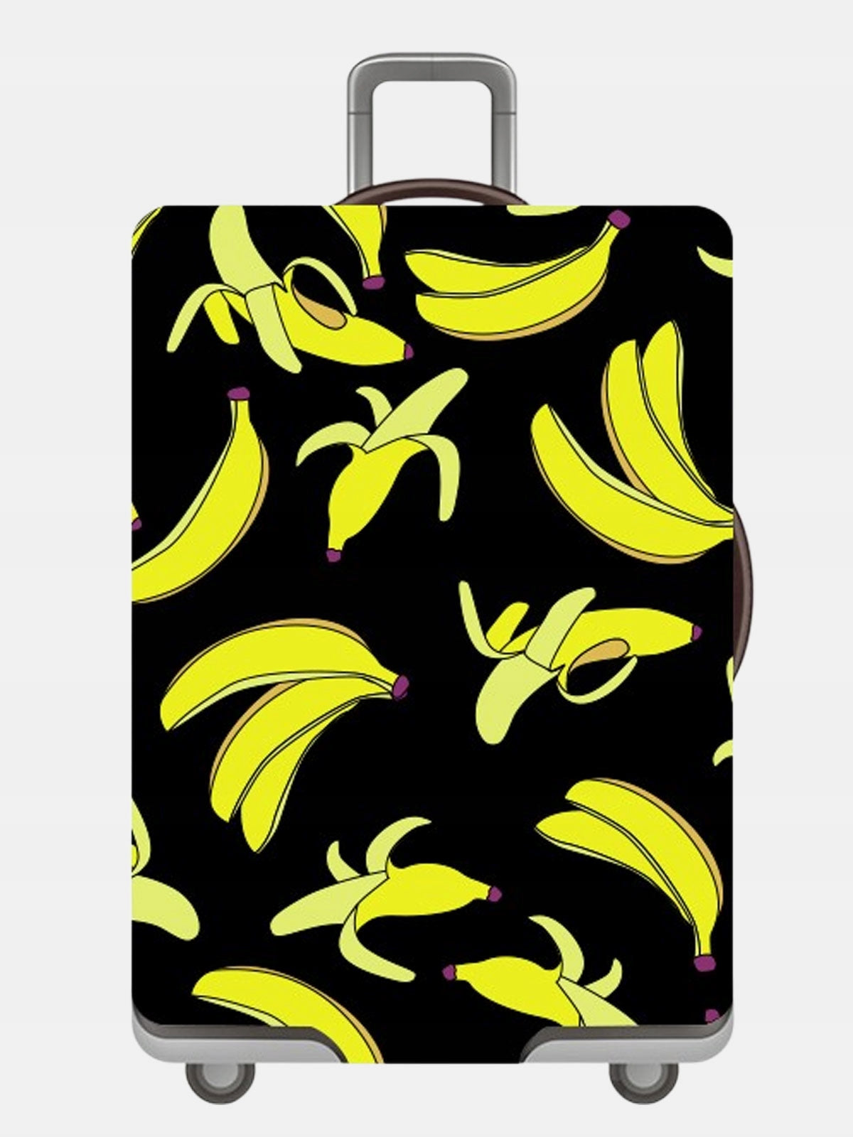 Small Travel Suitcase Cover Protective Luggage Pouch Print S Color black