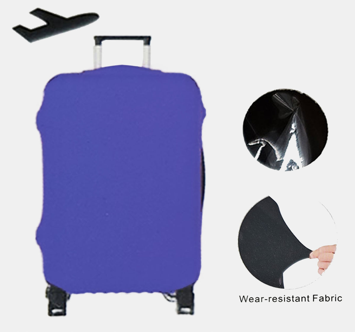 Small Travel Suitcase Cover Protective Luggage Pouch Small S Blue