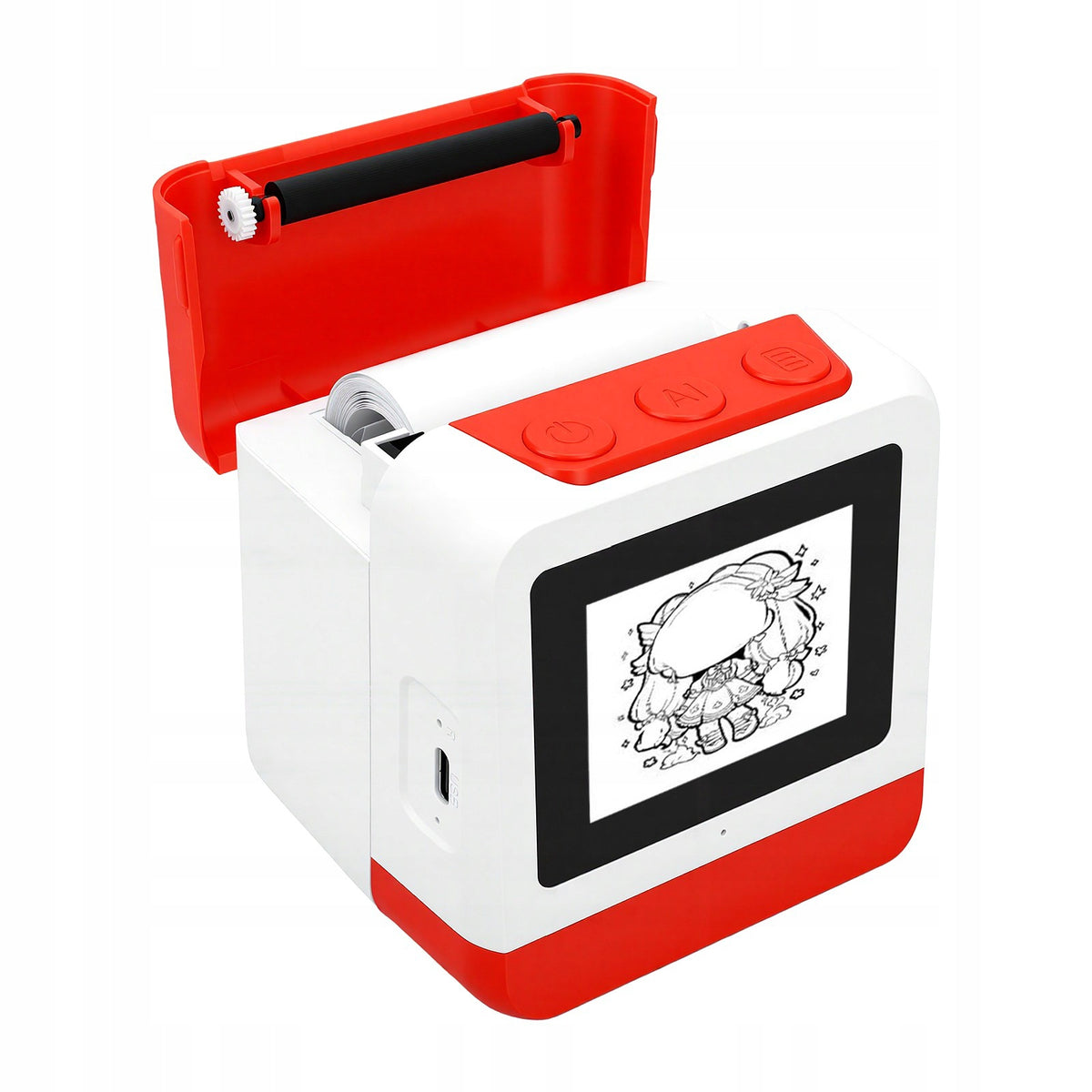 Smart AI Printer Thermal Sticker Printer 6 Art Modes