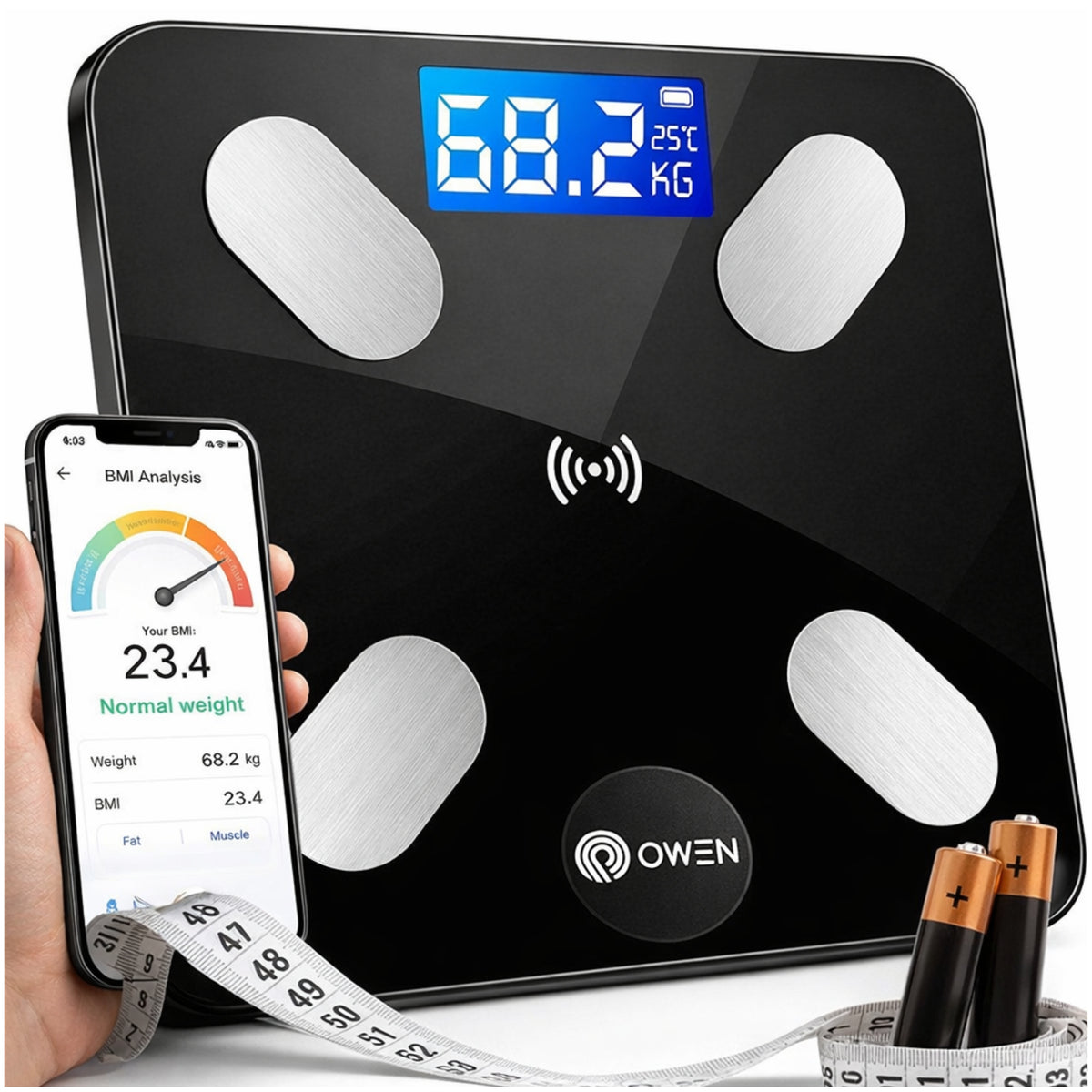 Smart Bluetooth Bathroom Scale Analytical Electronic BMI