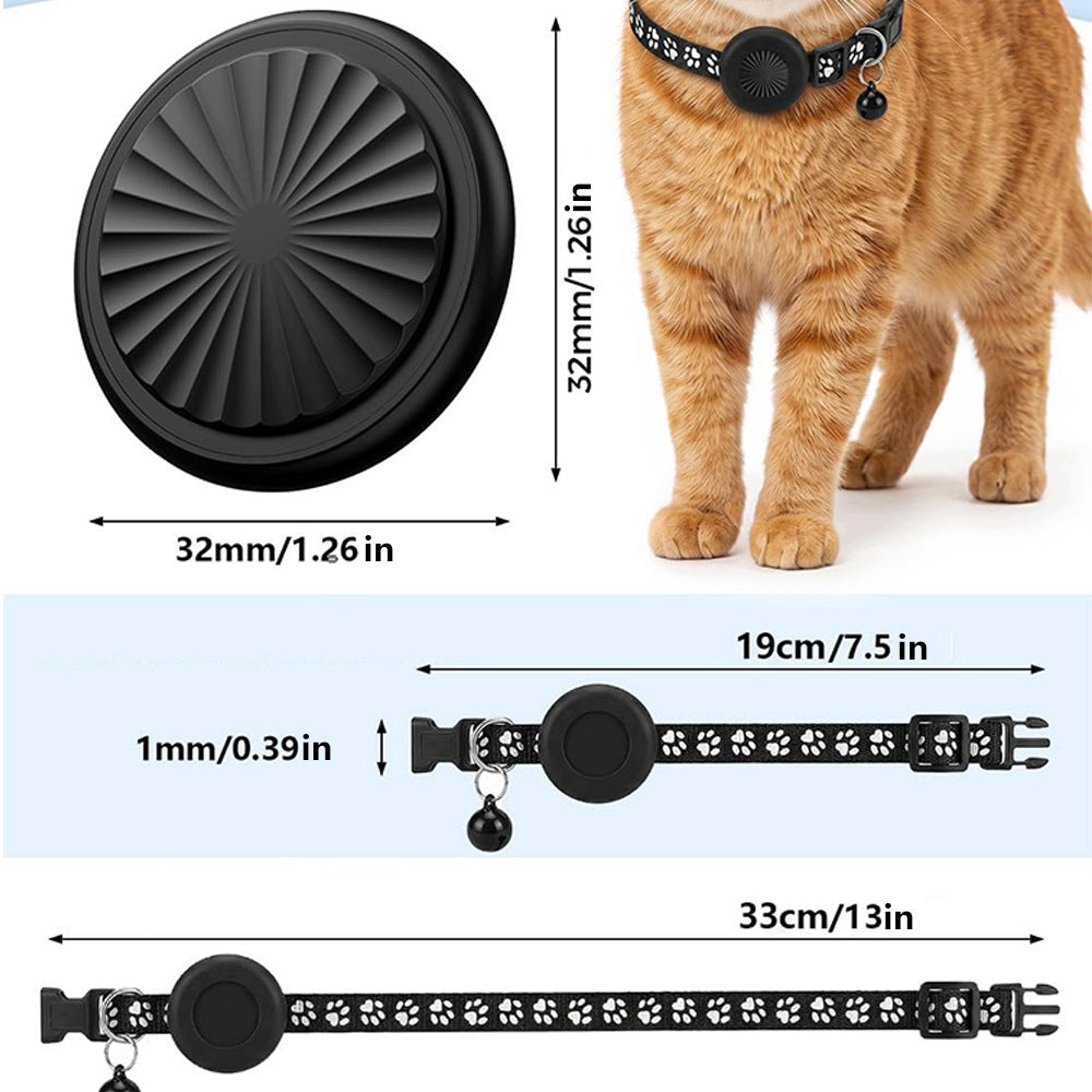 Smart Pet Collar Tracker Locator IP67 iOS AndroidBlack Packaging status original