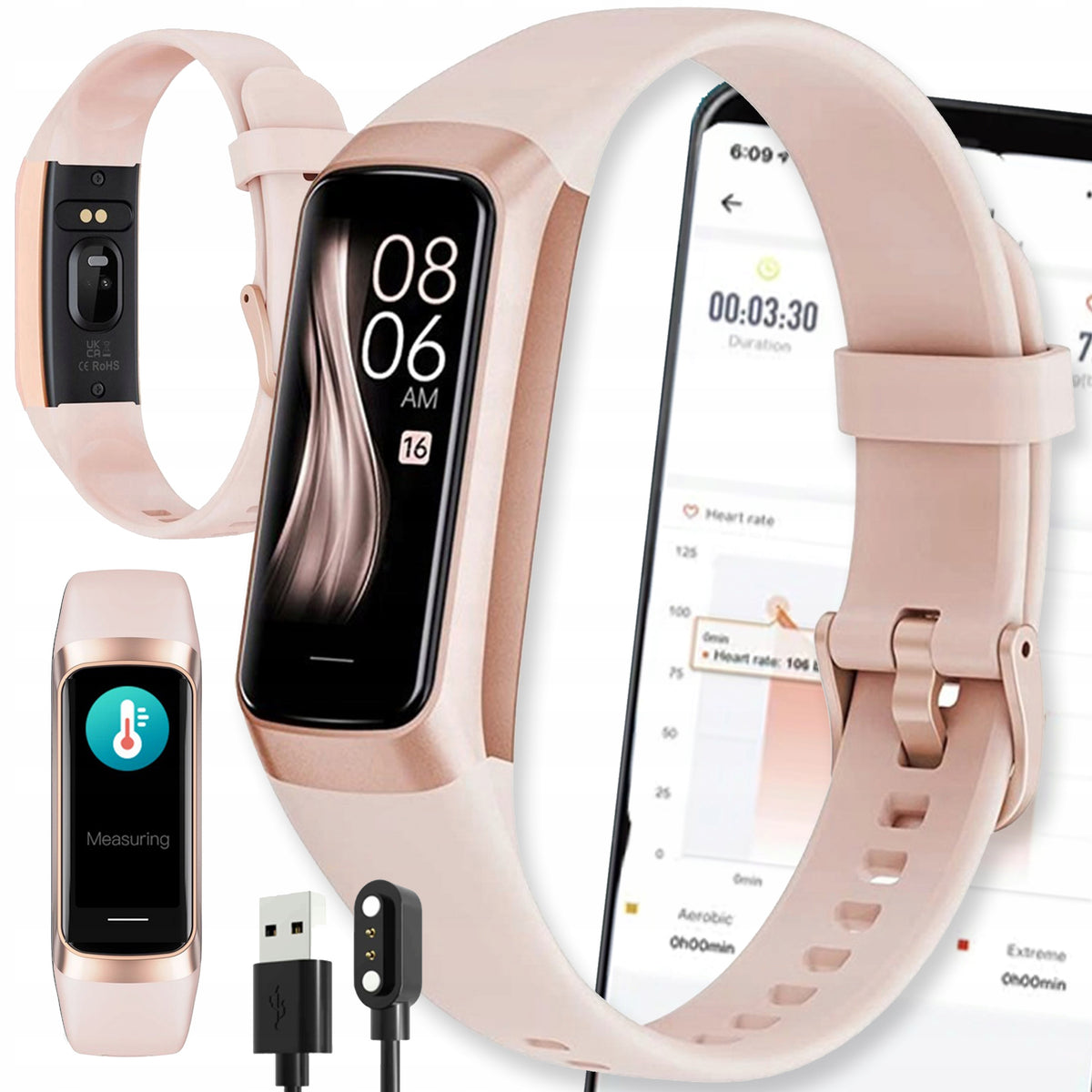 Smartwatch Active Band C60 gold Packaging status original