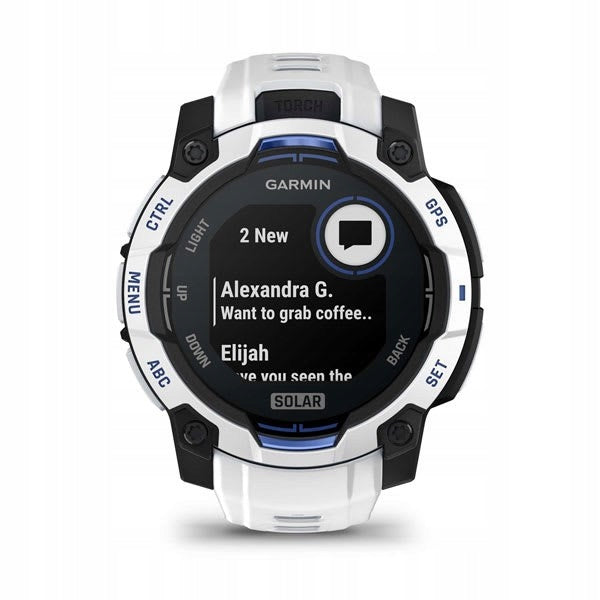 Smartwatch GARMIN Instinct 3 45mm SOLAR Whitestone