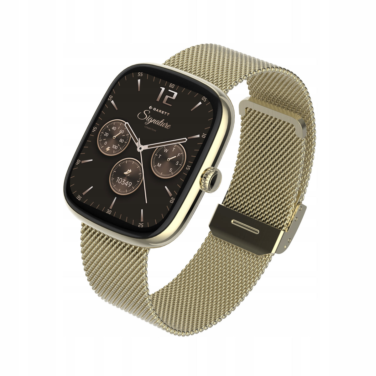 Smartwatch Garett Flow Gold AMOLED 1,75" Bluetooth Conversation IP68
