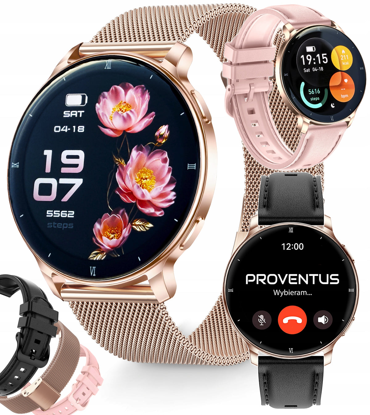 Smartwatch Women's watch WATERPROOF PRESSURE PULSE CONVERSATION MENU PL AMOLED