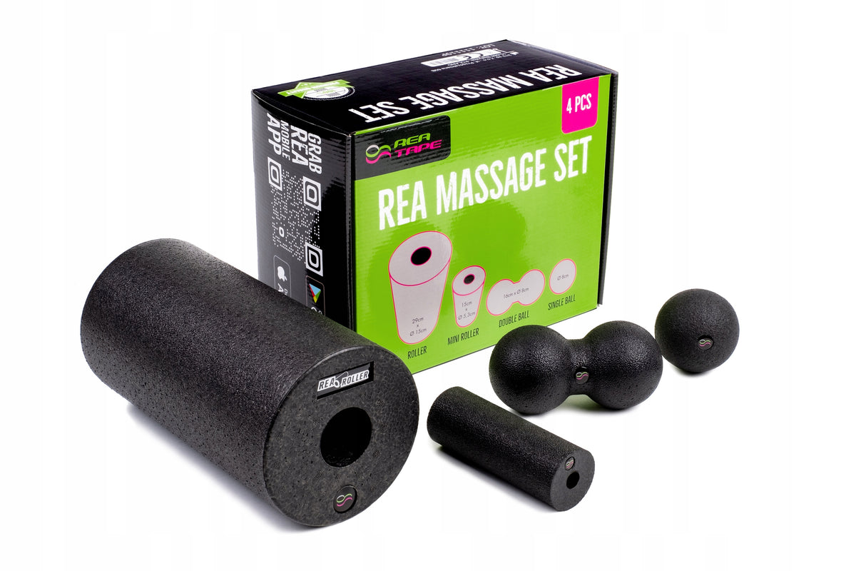 Smooth massage set Rea Tape Massage Set 4 elements REA ROLLER