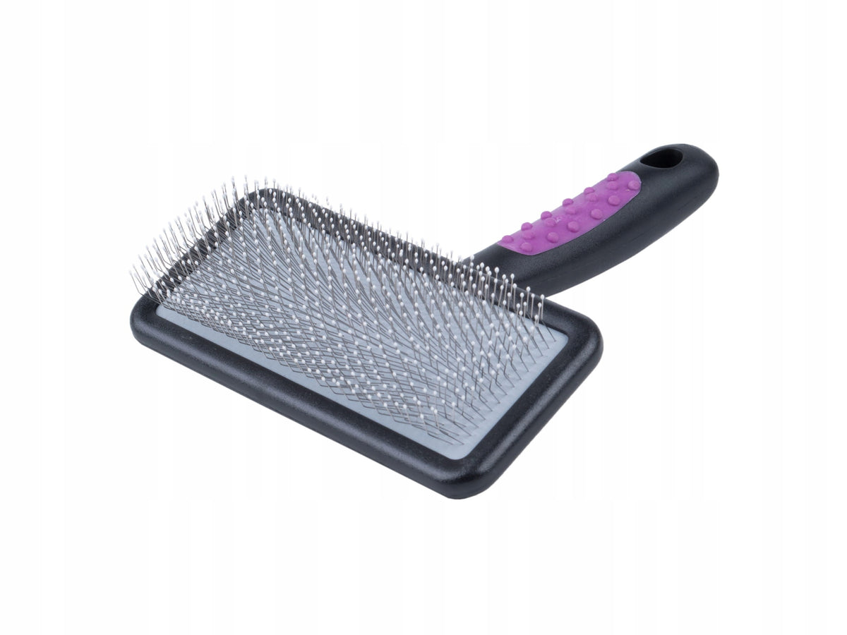 Soft Knobbly Card Poodle Brush - Plastic with