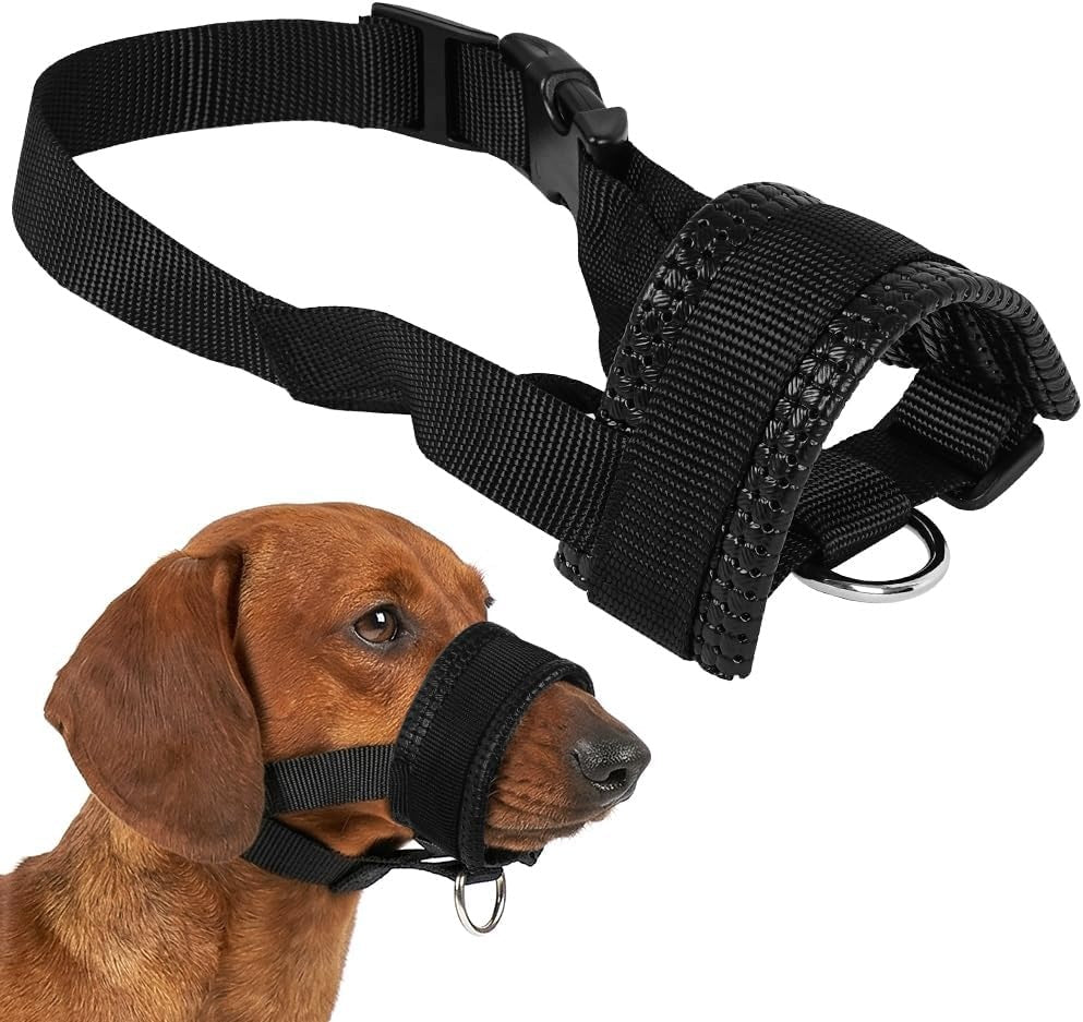 Soft Nylon Adjustable muzzle for Husky Dogs Preventing Biting Packaging status original