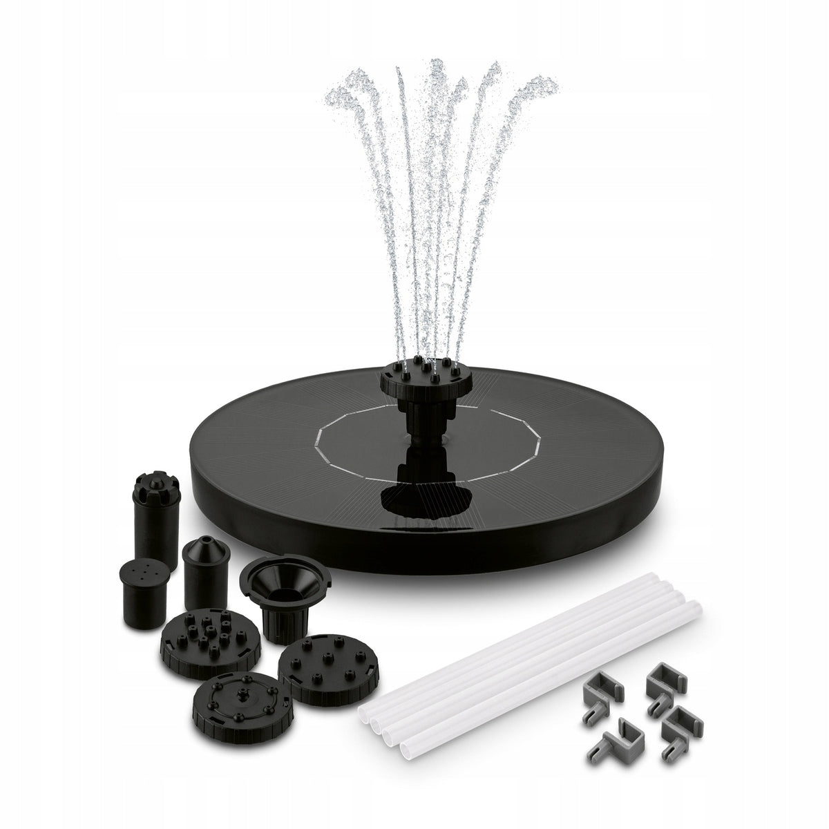 Solar Fountain Solar Energy Floating Small Tadar 6 Spray Nozzles