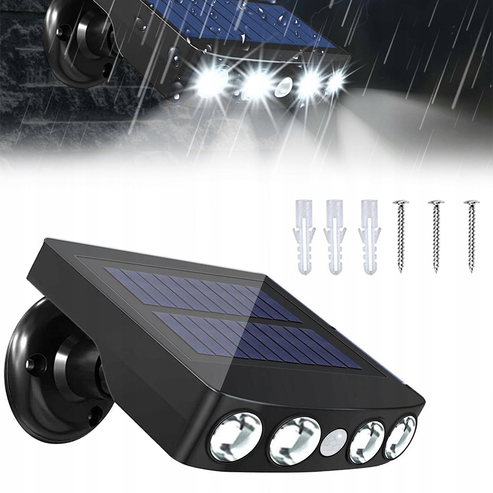 Solar lamp LED outdoor spotlight with motion sensor