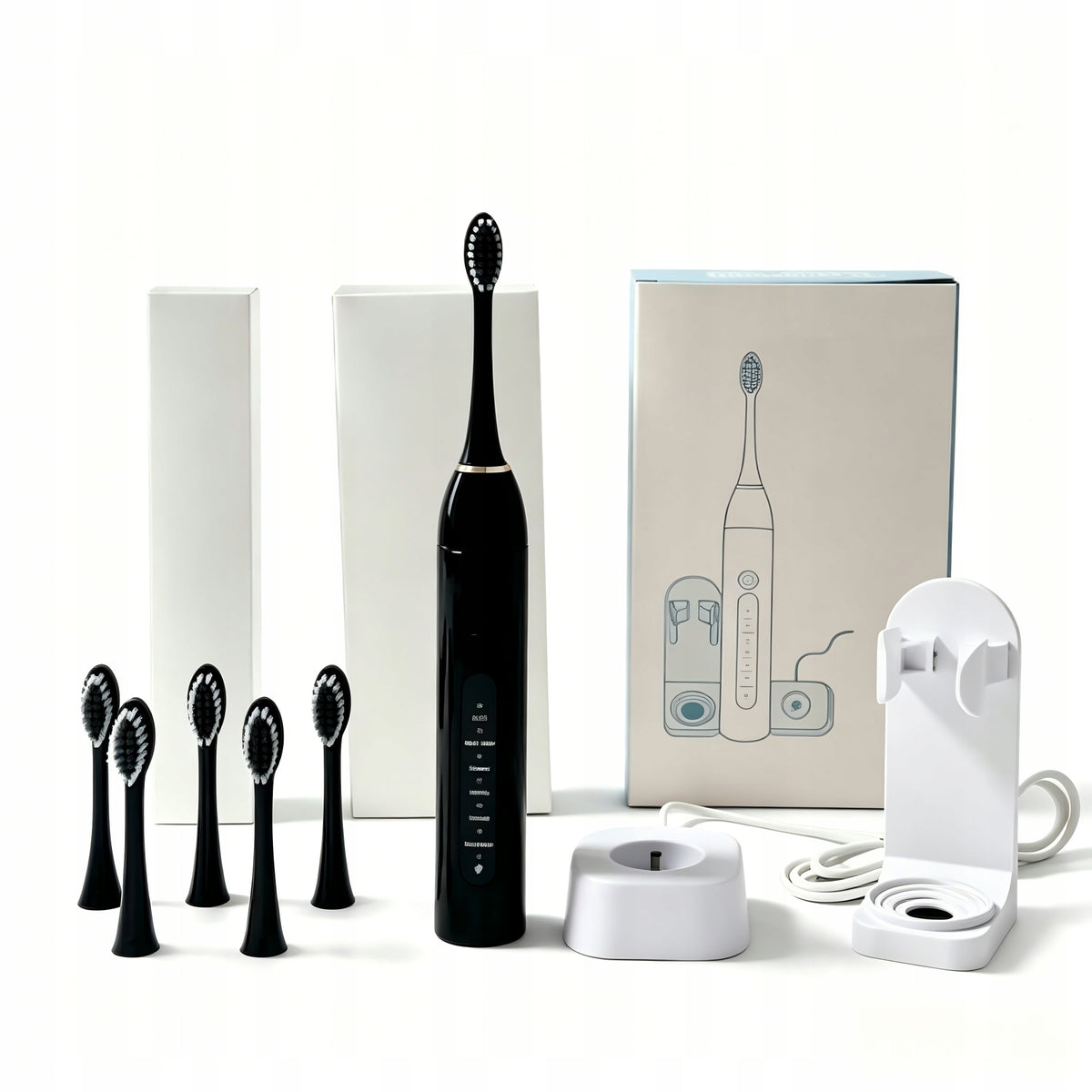 Sonic Electric Toothbrush, 6 Modes, Wireless Charger