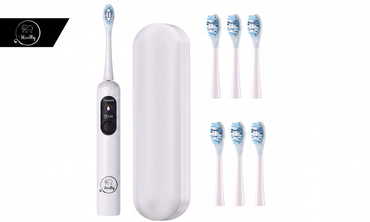 Sonic toothbrush HEELLY Electric PL Menu 6 tips Pouch Packaging status original
