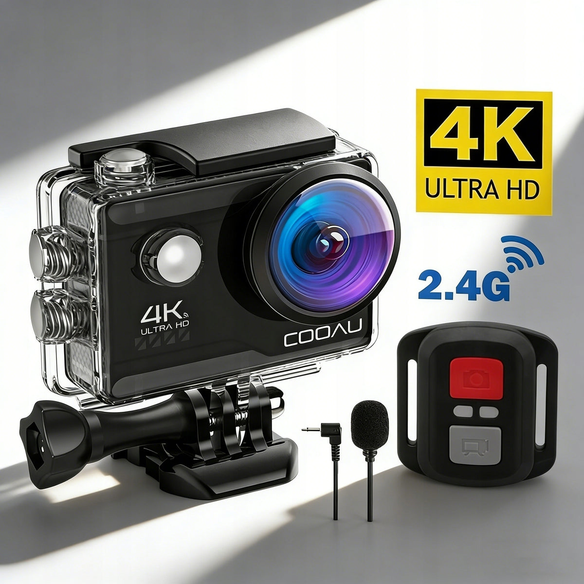Sports Camera 4K UHD 60FPS Accessories WiFi Remote Control Battery Waterproof EIS Packaging status original
