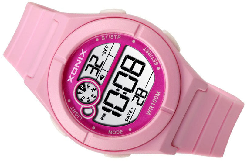 Sports Watch Pink Children's Waterproof Digital Timer Original