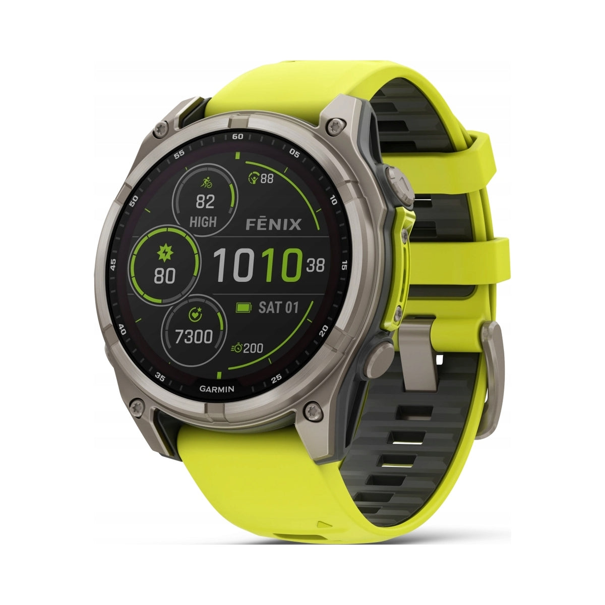 Sports watch Garmin Fenix 8 51mm Solar Sapphire yellow