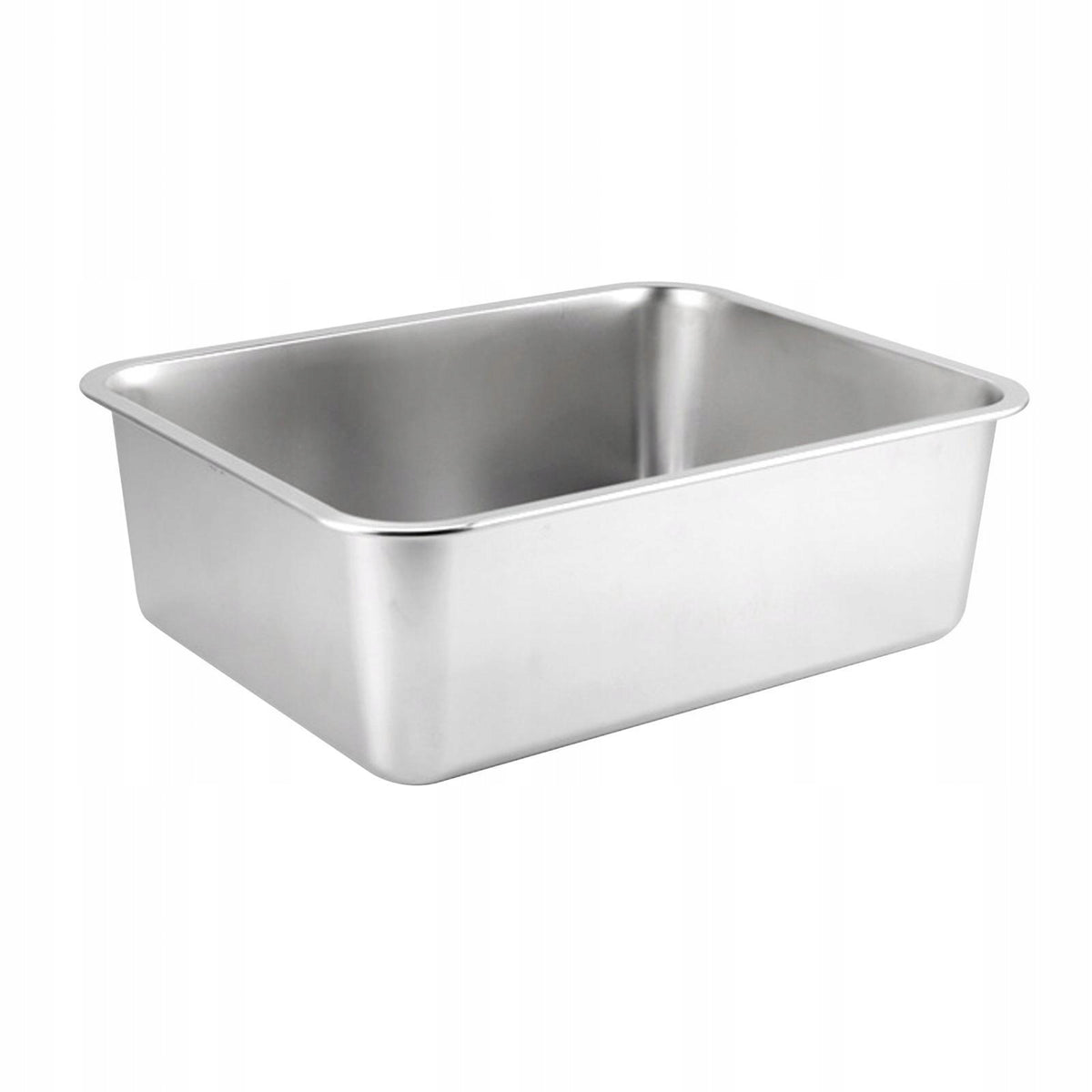 Stainless Steel Cat Rabbit Litter Box High Sides Multifunctional 45x35x10cm Packaging status original