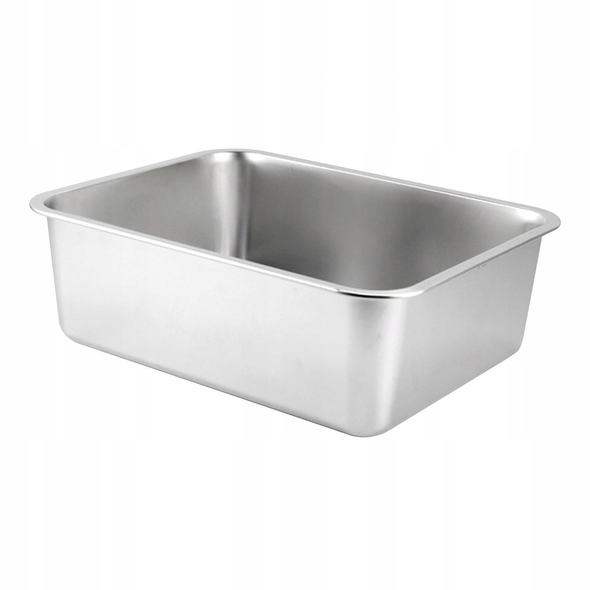 Stainless Steel Cat Rabbit Litter Box High Sides Multifunctional 45x35x10cm