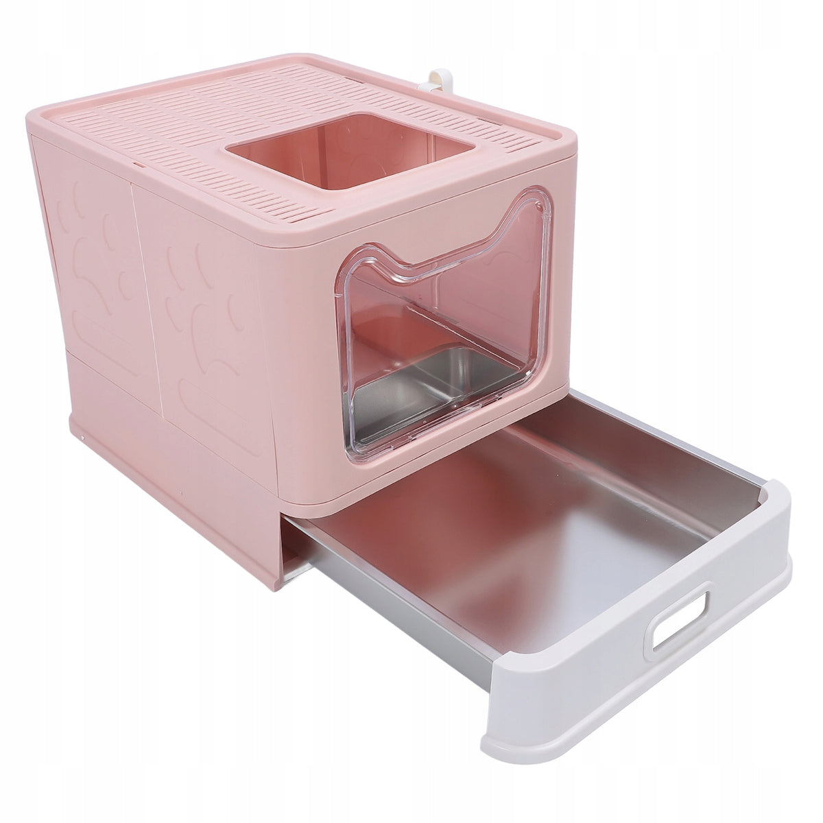 Stainless Steel Closed Cat Litter Box, Large Drawer, PY