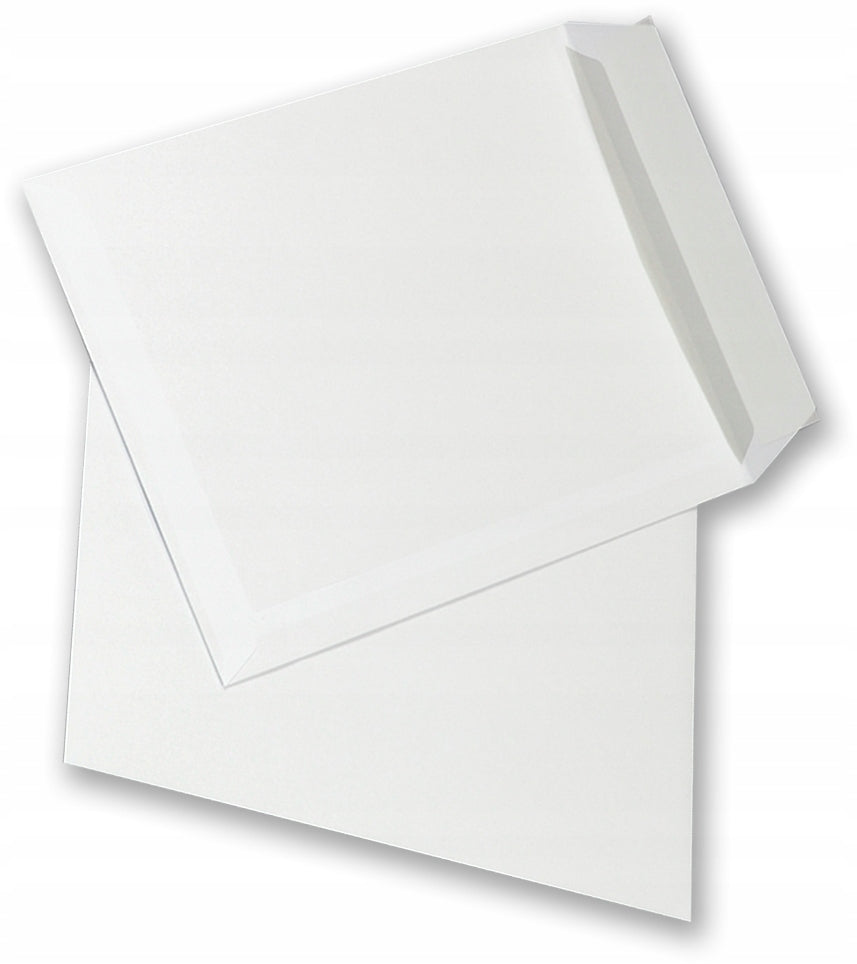 Standard envelope C4 with strap HK 100pcs white