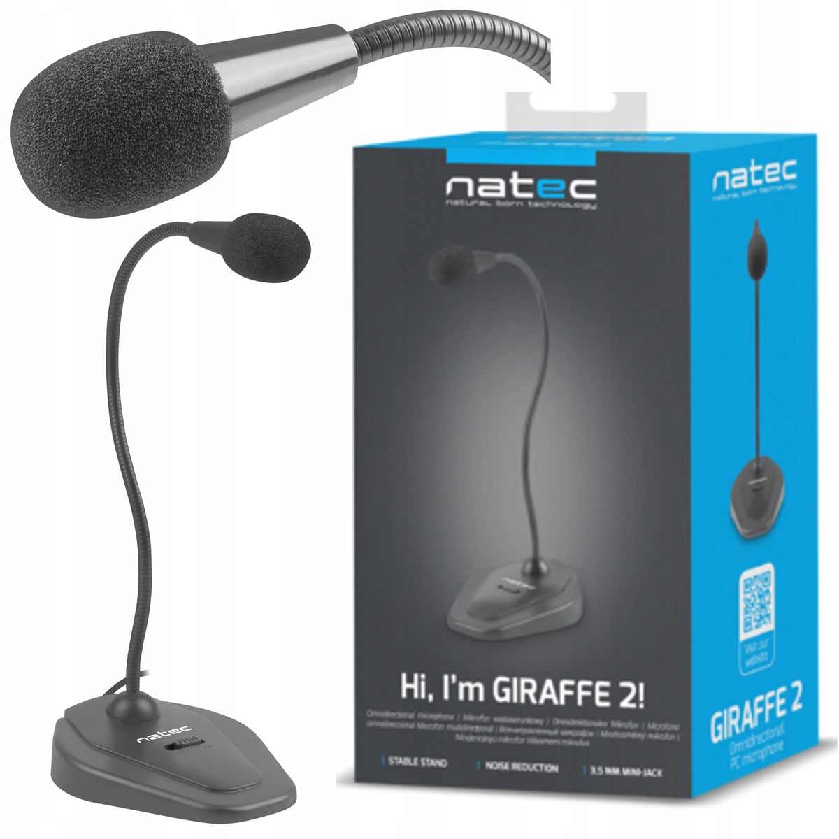 Standing Microphone NATEC Giraffe 2 Czany NMI-1563