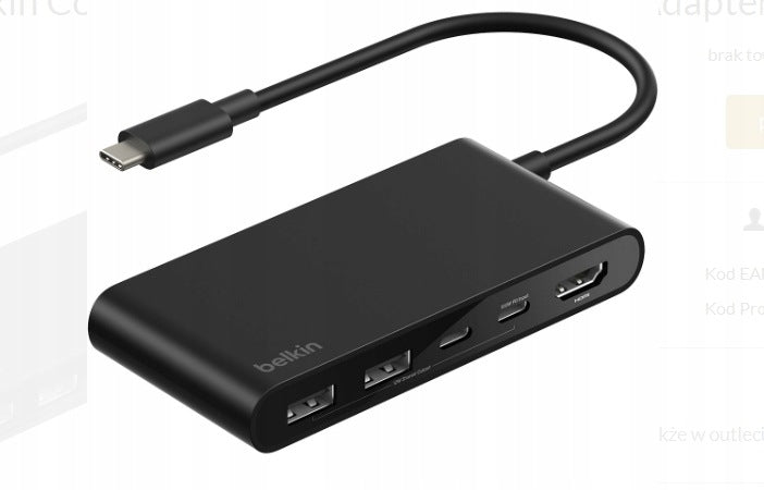 Station, hub Belkin Connect USB-C