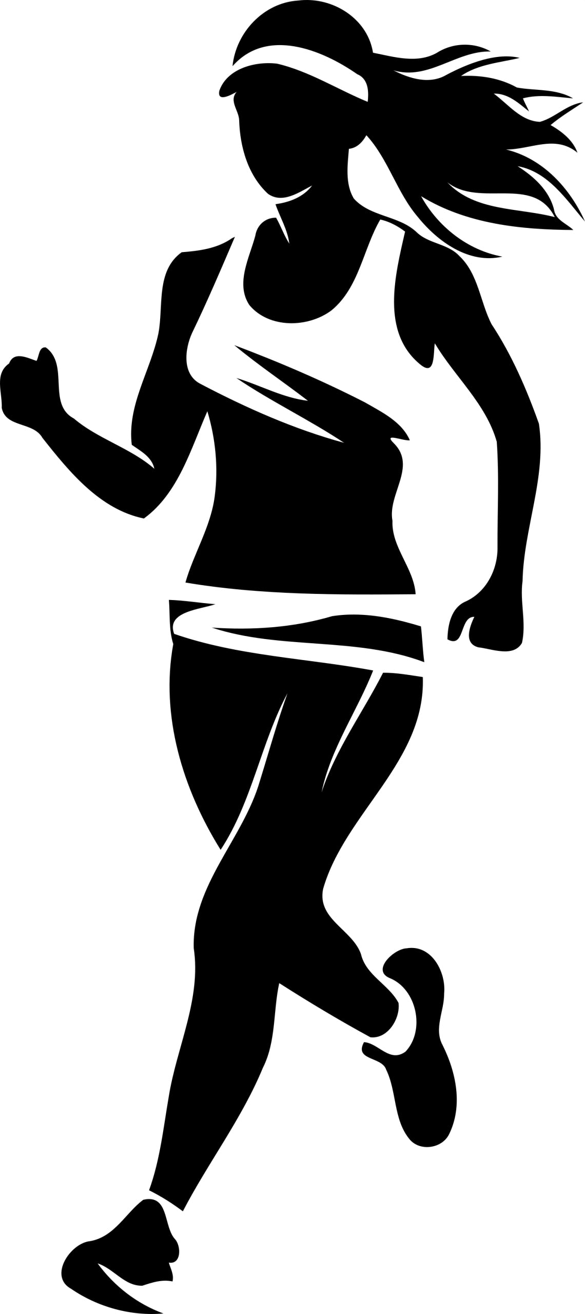 Sticker without background for car RUNNING JOGGING runner 18 x 8,0 cm