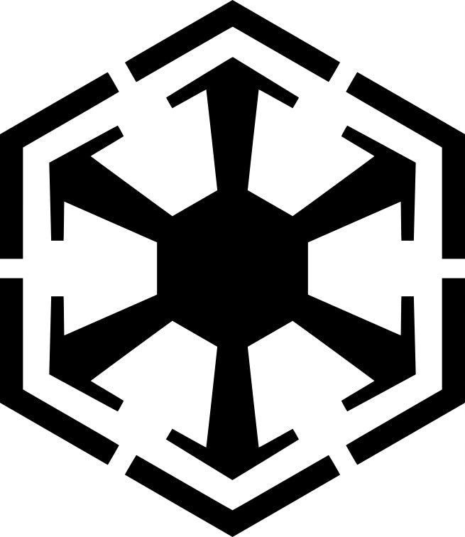Sticker without background for car STAR WARS Sith 16 x 13,9 cm