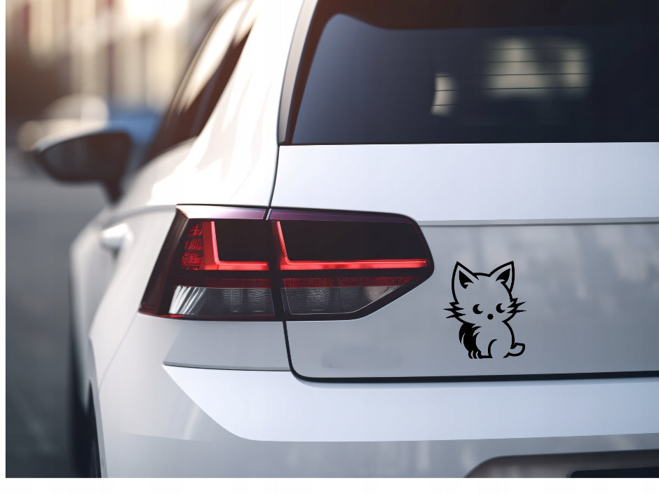 Sticker without background for car SWEET KITTEN 15 x 12,8 cm EAN (GTIN) 5904933321735