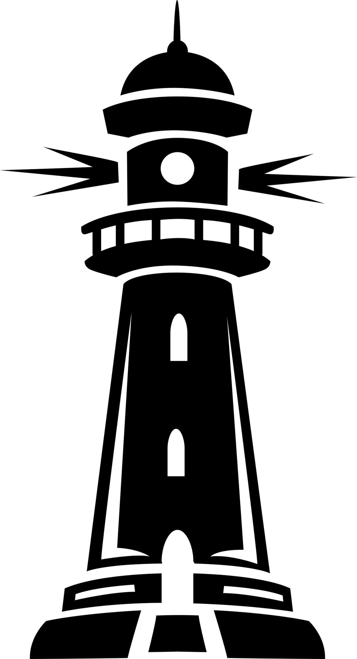 Sticker without background for car jet LIGHTHOUSE 23 x 12,4