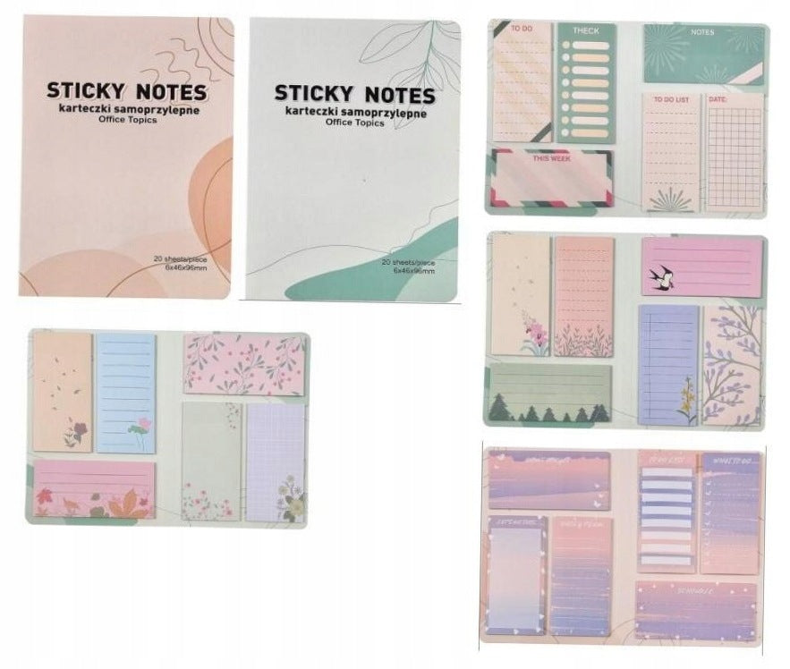 Sticky notes in the booklet mix
