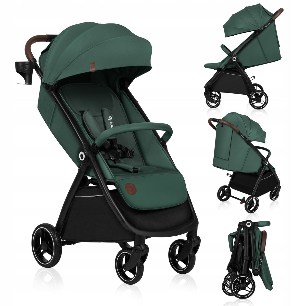 Stroller Quick folding Maintenance-free wheels Reflectors Lionelo INGRID